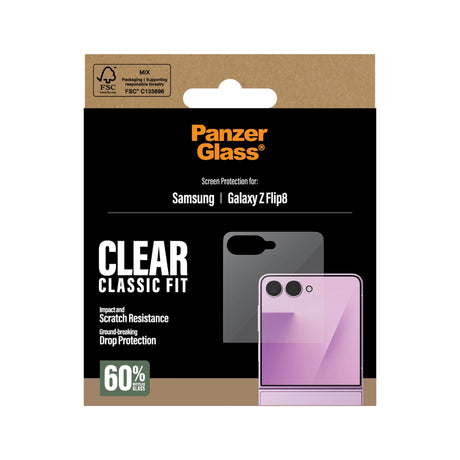PanzerGlass® Samsung Galaxy Z Flip8 Skærmbeskyttelsesglas - Gennemsigtigt