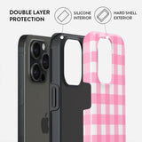 Burga iPhone 15 Pro Tough Fashion Cover - Think Pink