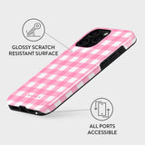 Burga iPhone 15 Pro Tough Fashion Cover - Think Pink