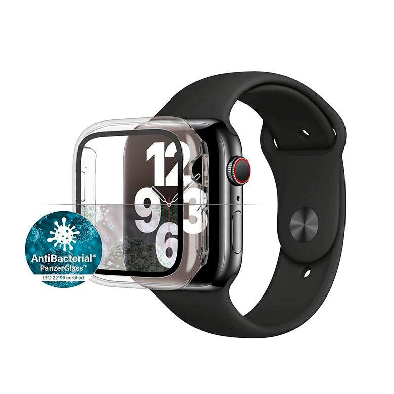 PanzerGlass Apple Watch SE/6/5/4 (40mm) Full Body Protection Cover - Gennemsigtigt m. Sort Ramme