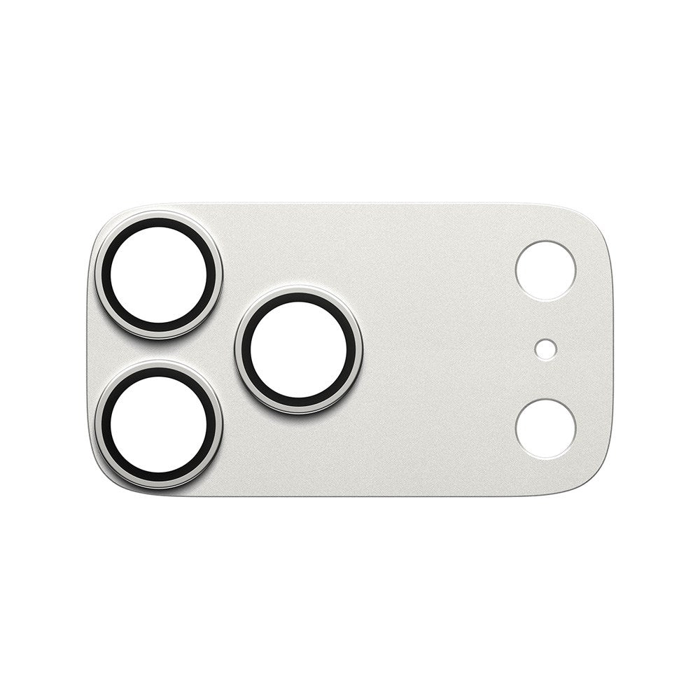 iPhone 17 Pro Max PanzerGlass FENDER Kameralinse Beskyttelsesglas - Silver