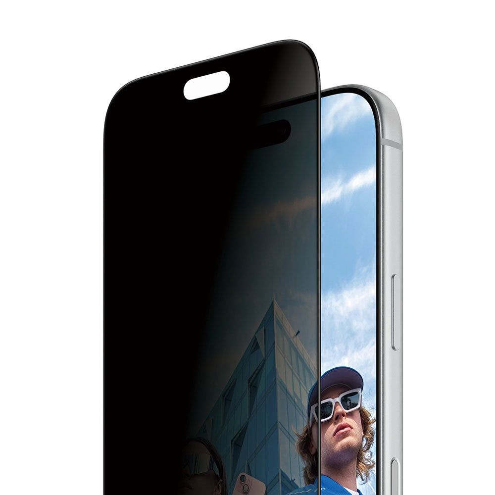 iPhone 18 Pro PanzerGlass Ultra Wide Fit Hærdet Beskyttelsesglas inkl. FastFit In-A-Box - Privacy - Gennemsigtig