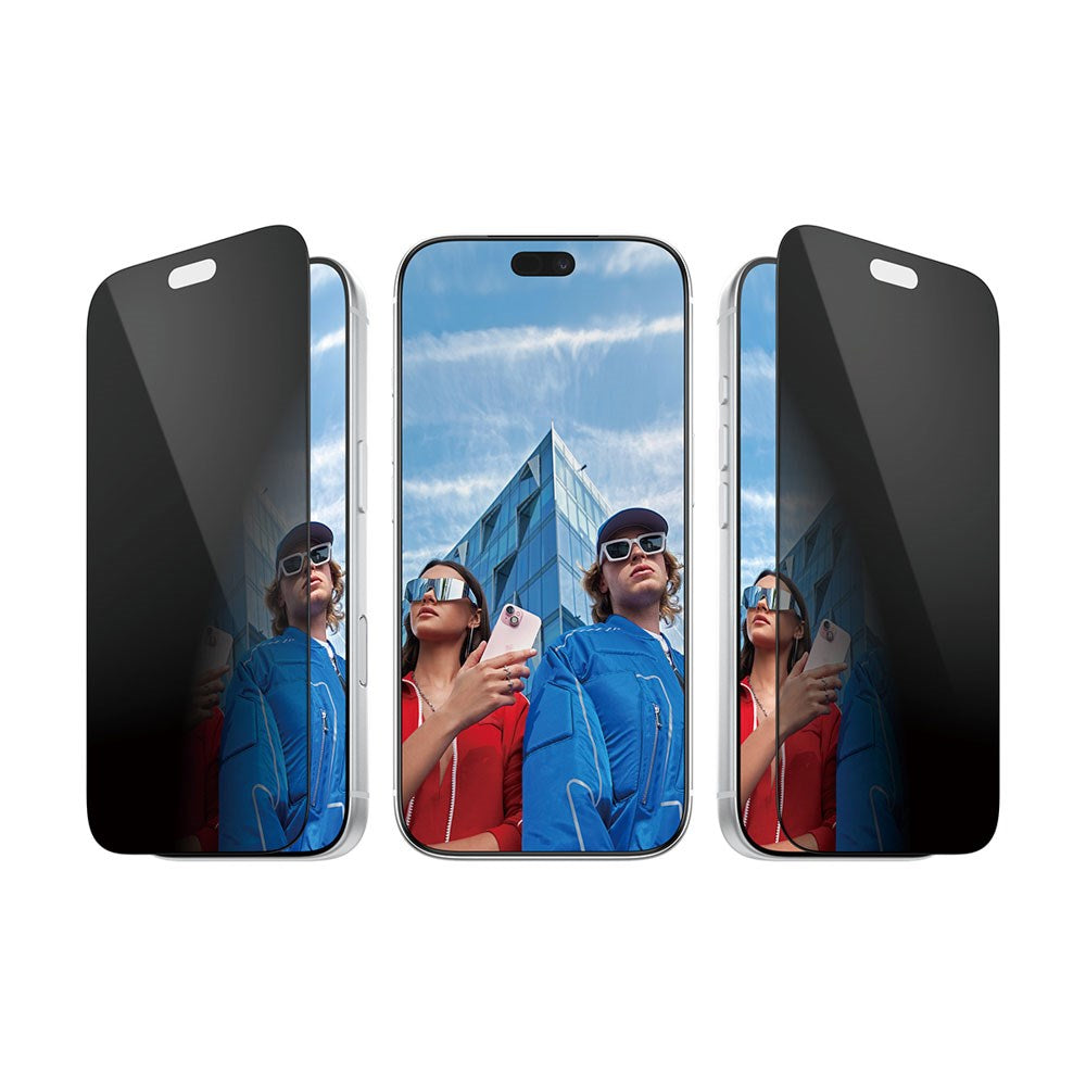 iPhone 18 Pro PanzerGlass Ultra Wide Fit Hærdet Beskyttelsesglas inkl. FastFit In-A-Box - Privacy - Gennemsigtig