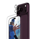 iPhone 18 Pro Max PanzerGlass Essentials 2-in-1 Bundle m. 1 x EasyAligner 1 x Skærmbeskyttelse (UWF) 1 x Hoops Kameralinsebeskyttelse - Gennemsigtig