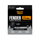 iPhone 17 Pro Max PanzerGlass FENDER Kameralinse Beskyttelsesglas - Black