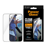 iPhone 18 Pro Max  / 17 Pro Max PanzerGlass Hærdet Beskyttelsesglas - Ultra Wide Fit m. EasyAligner - Gennemsigtig
