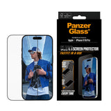 PanzerGlass iPhone 17 / 16 Pro Hærdet Beskyttelsesglas inkl. FastFit In-A-Box - Ultra Wide Fit - Gennemsigtig