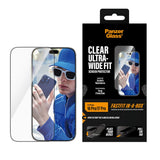 iPhone 18 Pro / 17 Pro PanzerGlass Hærdet Beskyttelsesglas inkl. FastFit In-A-Box - Ultra Wide Fit - Gennemsigtig