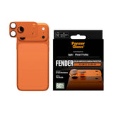 iPhone 17 Pro Max PanzerGlass FENDER Kameralinse Beskyttelsesglas - Cosmic Orange