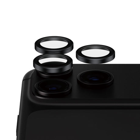 iPhone 18 Pro / Pro Max PanzerGlass Ceramic Hoops Kamerabeskyttelsesglas inkl. Installationsramme - Sort
