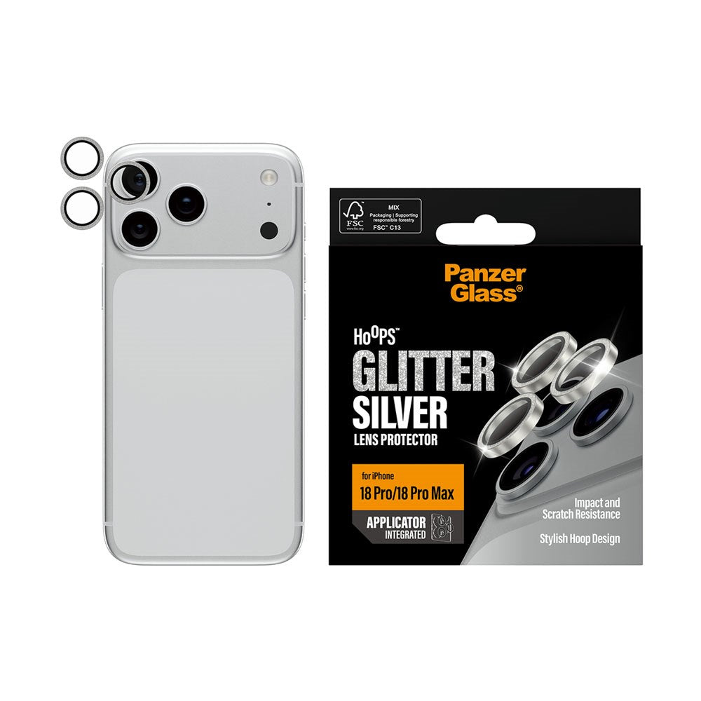 iPhone 18 Pro / Pro Max PanzerGlass Hoops - Beskyttelse til Kamera - Sølv