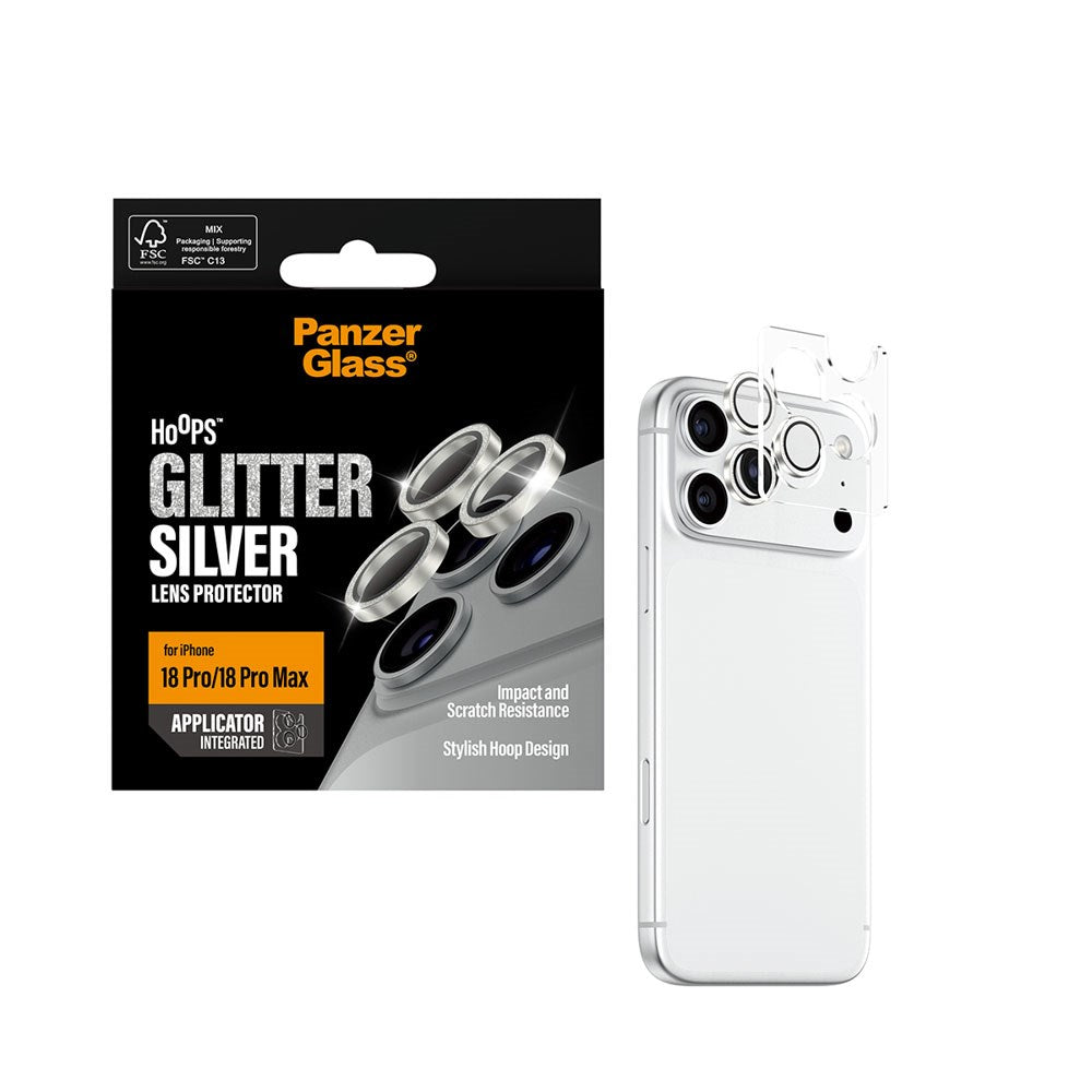 iPhone 18 Pro / Pro Max PanzerGlass Hoops - Beskyttelse til Kamera - Sølv