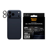 iPhone 17 Pro / 17 Pro Max / 16 Pro / 16 Pro Max PanzerGlass Ceramic Hoops Kamerabeskyttelsesglas inkl. Installationsramme - Sort