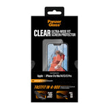 iPhone 17e / 16e / 14 / 13 / 13 Pro PanzerGlass Hærdet Beskyttelsesglas inkl. FastFit In-A-Box - Ultra Wide Fit - Gennemsigtig