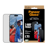 iPhone Air PanzerGlass 2-Way Privacy Skærmbeskyttelsesglas - Ultra-Wide Fit - Gennemsigtig