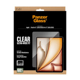 iPad Air 13" (2026 / 2025 / 2024) / Pro 13" (2025 / 2024) - PanzerGlass Skærmbeskyttelsesglas m. Installationsramme - Ultra-Wide Fit - Gennemsigtig