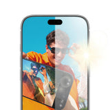 iPhone 18 Pro PanzerGlass Hærdet Beskyttelsesglas m. FastFit In-A-Box - Anti-Reflekterende - Gennemsigtig