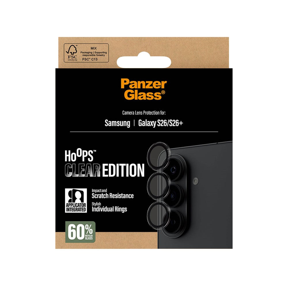 Samsung Galaxy S26 / S26+ (Plus) PanzerGlass Hoops - Beskyttelse til Kamera - Gennemsigtig
