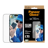 PanzerGlass iPhone 17 Pro Hærdet Beskyttelsesglas inkl. EasyAligner - Ultra Wide Fit - Gennemsigtig