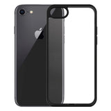 iPhone SE (2022 / 2020) / 8 / 7 / 6 / 6s Cover PanzerGlass ClearCase m. Sorte Kanter