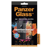 iPhone SE (2022 / 2020) / 8 / 7 / 6 / 6s Cover PanzerGlass ClearCase m. Sorte Kanter