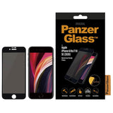 iPhone SE (2022 / 2020) / 8 / 7 / 6 / 6s PanzerGlass Case Friendly Skærmbeskyttelse - Privacy - Sort