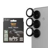 Samsung Galaxy S25+ (Plus) PanzerGlass Ceramic Hoops - Beskyttelse til Kamera - Gennemsigtig / Sort