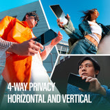 PanzerGlass Samsung Galaxy S25 Eco Matrix 4-Way Privacy Skærmbeskyttelse Ultra Wide Fit m.  Alignerkit - Platinum Strength - Gennemsigtig