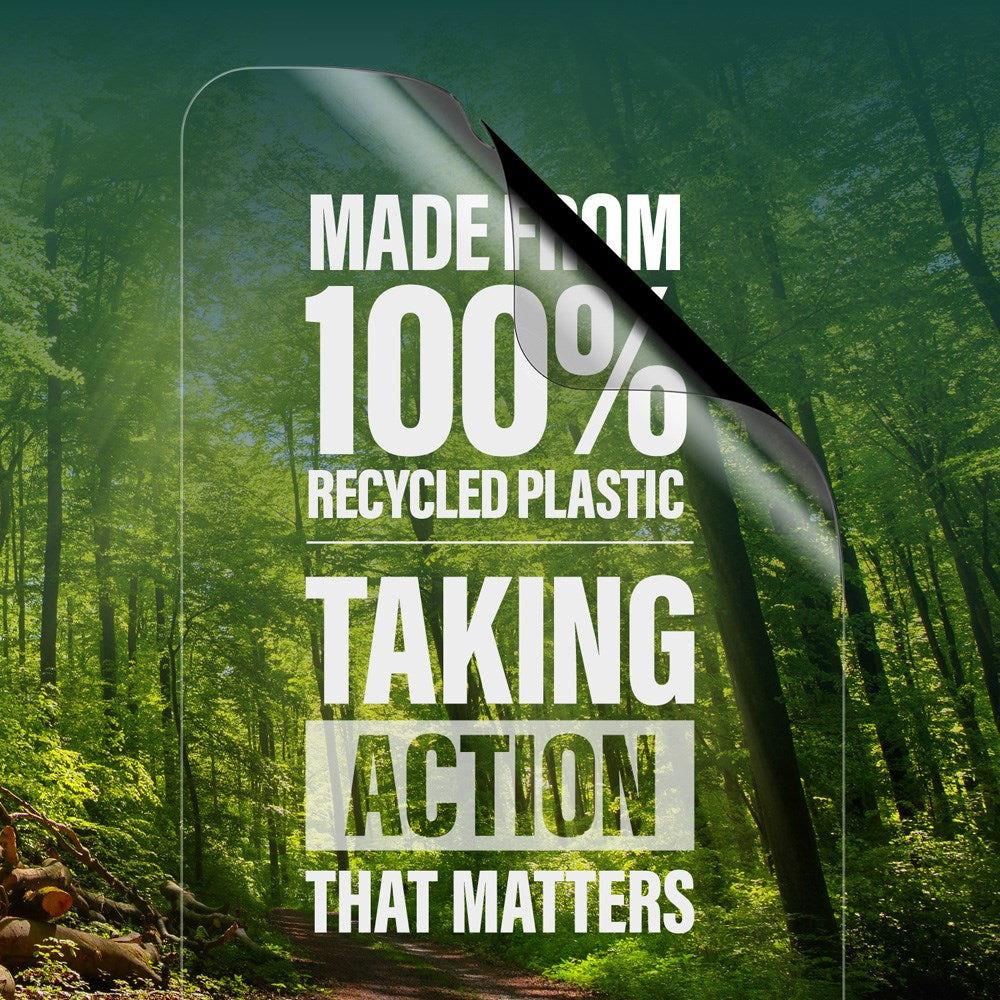 PanzerGlass Samsung Galaxy S25 Eco Matrix 4-Way Privacy Skærmbeskyttelse Ultra Wide Fit m.  Alignerkit - Platinum Strength - Gennemsigtig