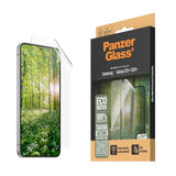 Samsung Galaxy S25+ (Plus) PanzerGlass Eco Matrix Beskyttelsesglas - Ultra Wide Fit - Alignerkit - Platinum Strength - Gennemsigtig