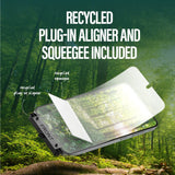 Samsung Galaxy S25 PanzerGlass Eco Matrix Beskyttelsesglas - Ultra Wide Fit - Alignerkit - Platinum Strength - Gennemsigtig