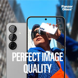 Samsung Galaxy S25+ (Plus) PanzerGlass PicturePerfect - Beskyttelse til Kamera - Platinum Strength - Gennemsigtig / Sort
