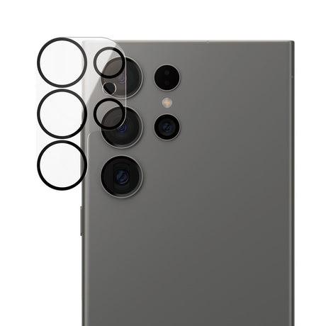 Samsung Galaxy S25 Ultra PanzerGlass PicturePerfect - Beskyttelse til Kamera - Platinum Strength - Gennemsigtig / Sort