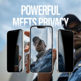 iPhone 16e / 14 / 13 / 13 Pro PanzerGlass Ultra Wide Fit Beskyttelsesglas m. EasyAligner - Privacy - Gennemsigtig / Privacy