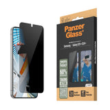 Samsung Galaxy S25+ (Plus) - PanzerGlass Ultra-Wide Fit Skærmbeskyttelsesglas - Privacy Funktion - Gennemsigtig