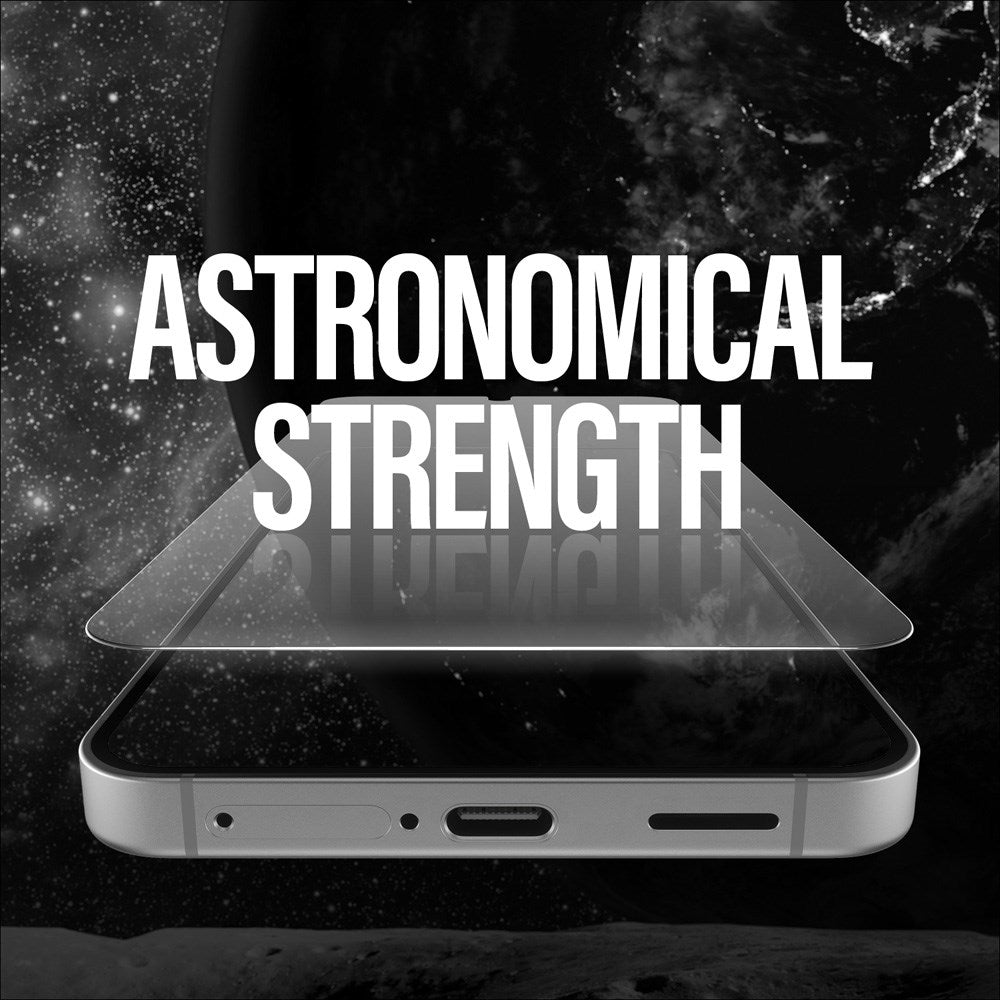 Samsung Galaxy S25 - PanzerGlass Ultra-Wide Fit Ceramic Skærmbeskyttelsesglas - Gennemsigtig