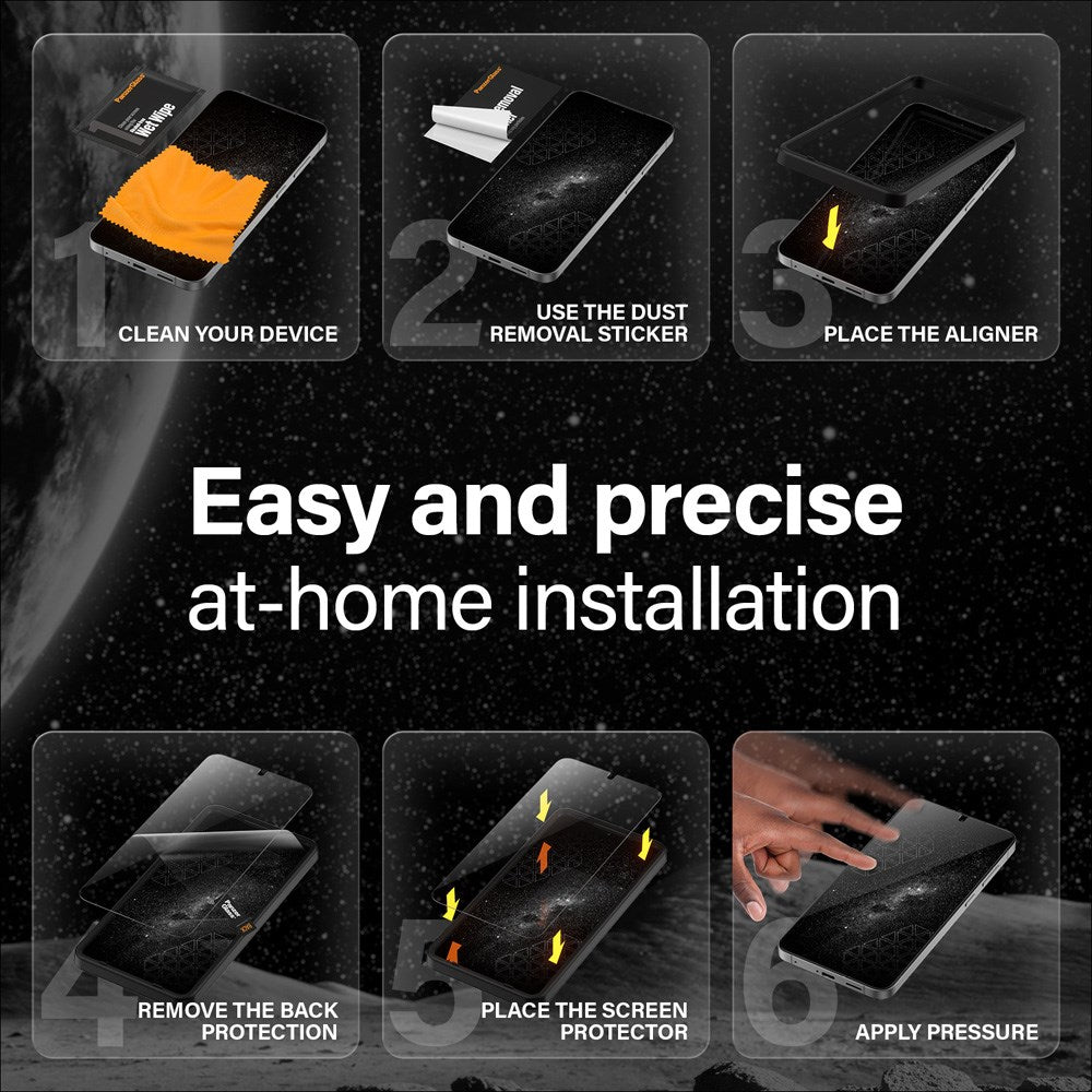 Samsung Galaxy S25 - PanzerGlass Ultra-Wide Fit Ceramic Skærmbeskyttelsesglas - Gennemsigtig