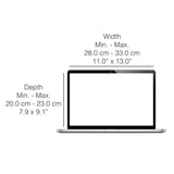 Universal Philbert Cover til 12" / 13" / 14" Laptop m. Solafskærmning & Integreret Privacy - Striber