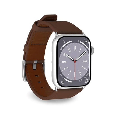 Apple Watch (38/40/SE/41/42mm) Puro E-CLASSIC Vegansk Læder Urrem - Brun