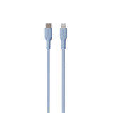 USB-C til Lightning Kabel - PURO Soft 1.5m - Blå
