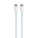 Flettet Puro USB-C Kabel – 1.5m, 60W Power Delivery, 480Mbps - Lyseblå