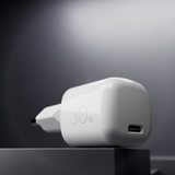 Puro Vægoplader GaN 30W med USB-C Port - Hvid