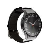 PURO CLASSIC Ægte Læder Rem - Samsung Galaxy Watch (4/4 Classic/5/5 Pro/6/6 Classic/7) - Sort