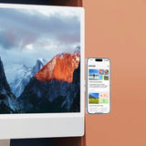 Puro Mag Mount Mobilholder til Computer - Selvklæbende - MagSafe Kompatibel - Sølv