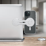 Puro Mag Mount Mobilholder til Computer - Selvklæbende - MagSafe Kompatibel - Sølv