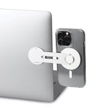 Puro Mag Mount Mobilholder til Computer - Selvklæbende - MagSafe Kompatibel - Sølv