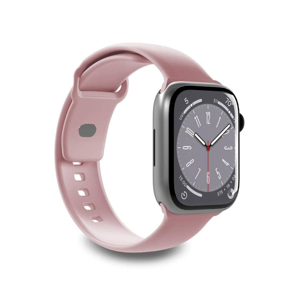 Apple Watch (38/40/SE/41/42mm) Puro ICON Silicone Urrem - Lyserød