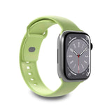 Apple Watch (42/44/SE/45/46/49mm) Puro ICON Silicone Urrem - Lysegrøn