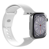 Apple Watch (38/40/SE/41/42mm) Puro ICON Silicone Urrem - Lysegrøn