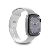 Apple Watch (42/44/SE/45/46/49mm) Puro ICON Silicone Urrem - Hvid